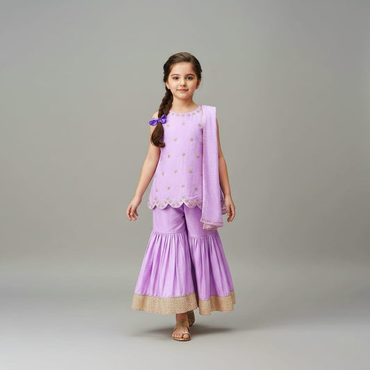 Pre Order: Lilac Dream Sharara Set