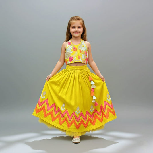Pre Order: Sunflower Bloom Lehenga