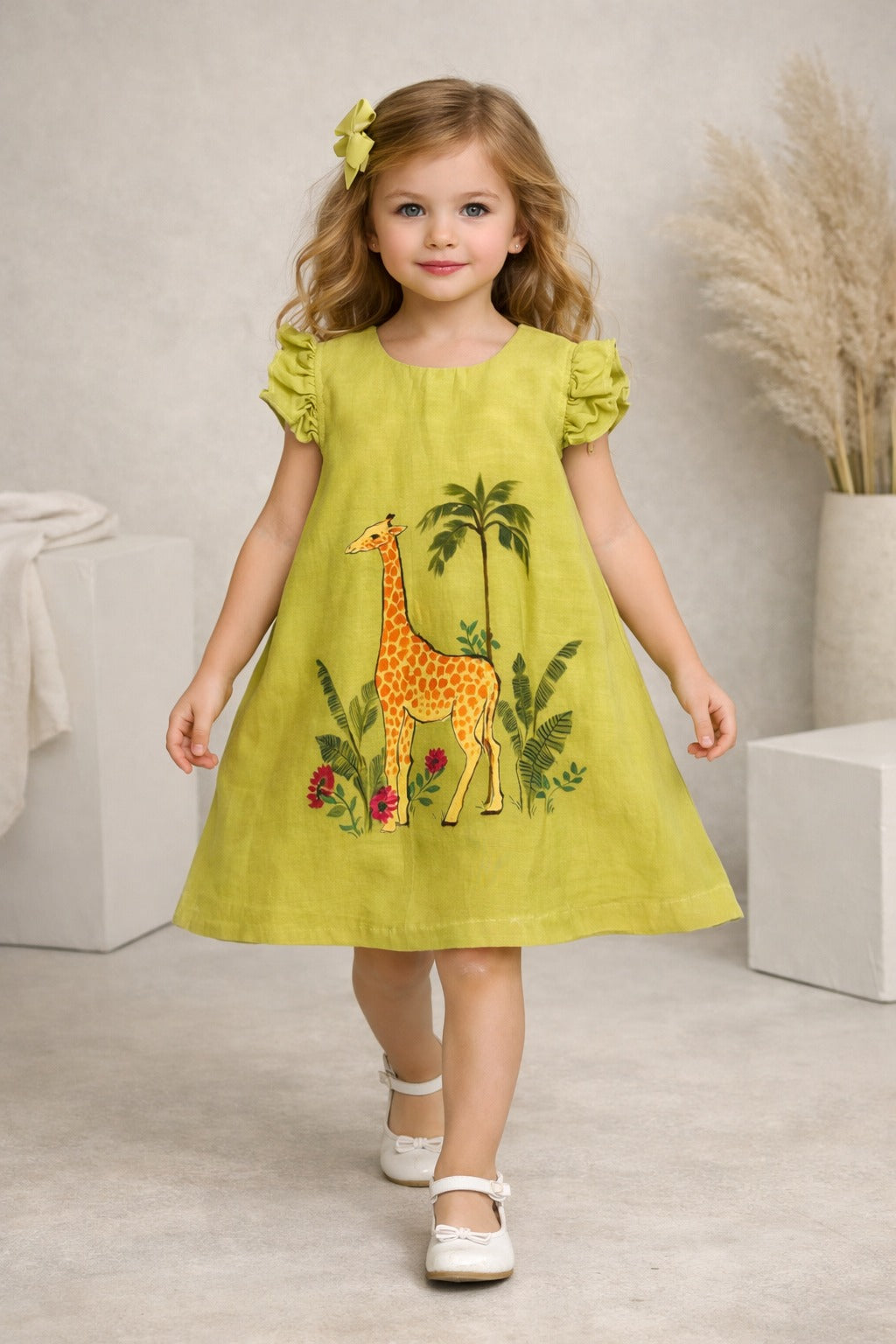 Pre Order: Giraffe Garden Dress