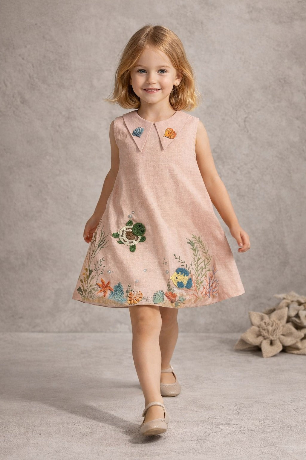 Pre Order: Nature Bloom Peach Dress
