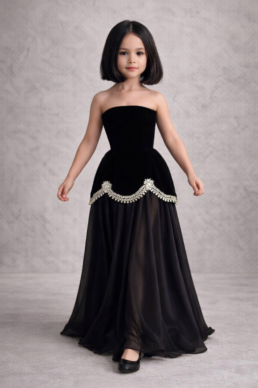 Pre Order: Midnight Pearl Princess Gown