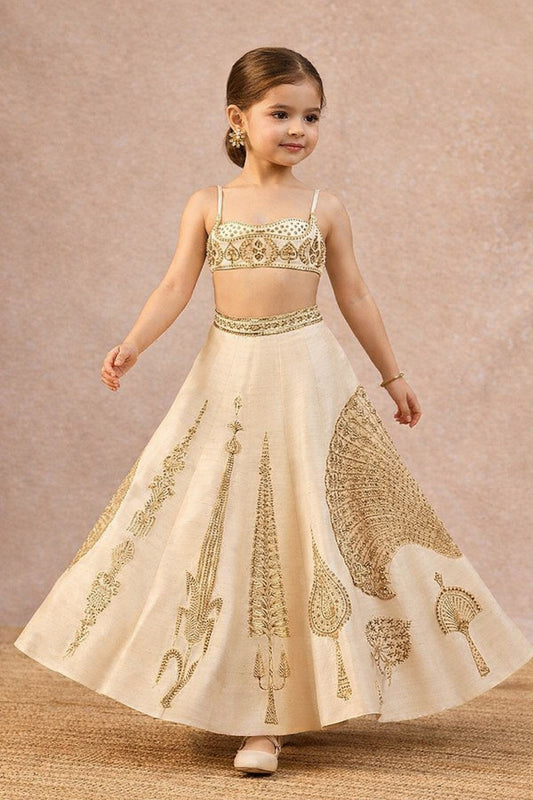 Pre Order: Golden Heritage Princess Lehenga Set