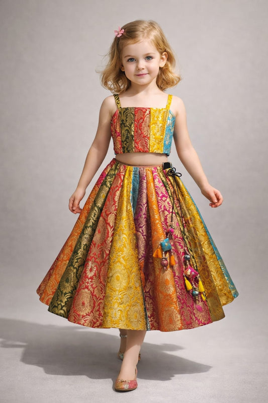 Pre Order: Royal Rangoli Lehenga
