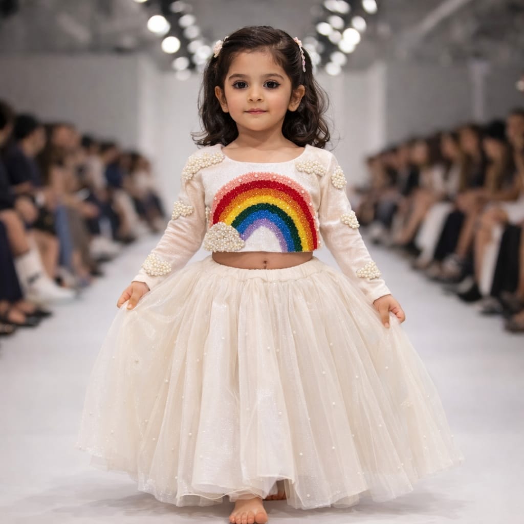Pre Order: Rainbow Princess Lehenga Set