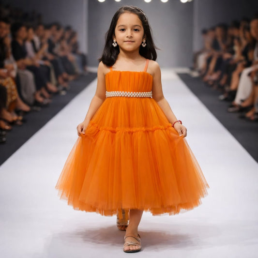 Pre Order: Orange Blossom Party Dress