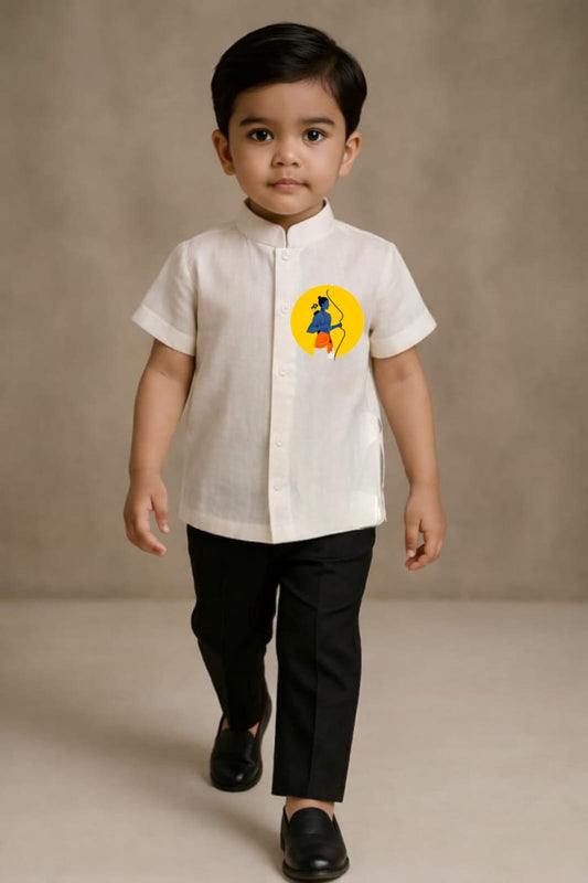 Pre Order: Ayodhya Sun Ram Festival Hand Painted Coord Set