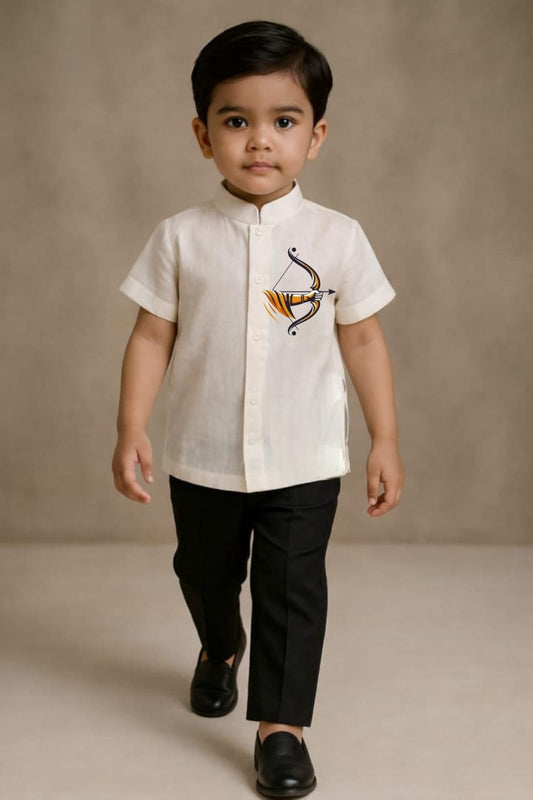 Pre Order: Ram Dhanush Hand Painted Coord Set