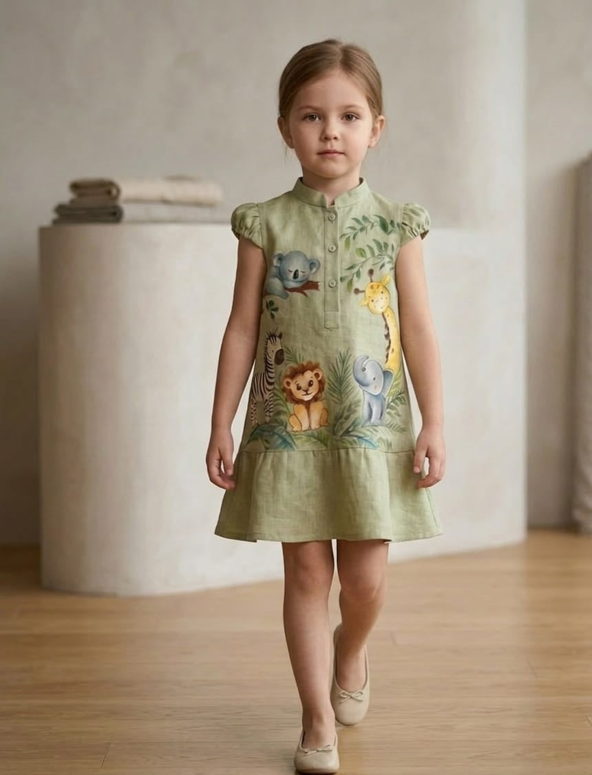 Pre Order: Little Jungle Friends Dress