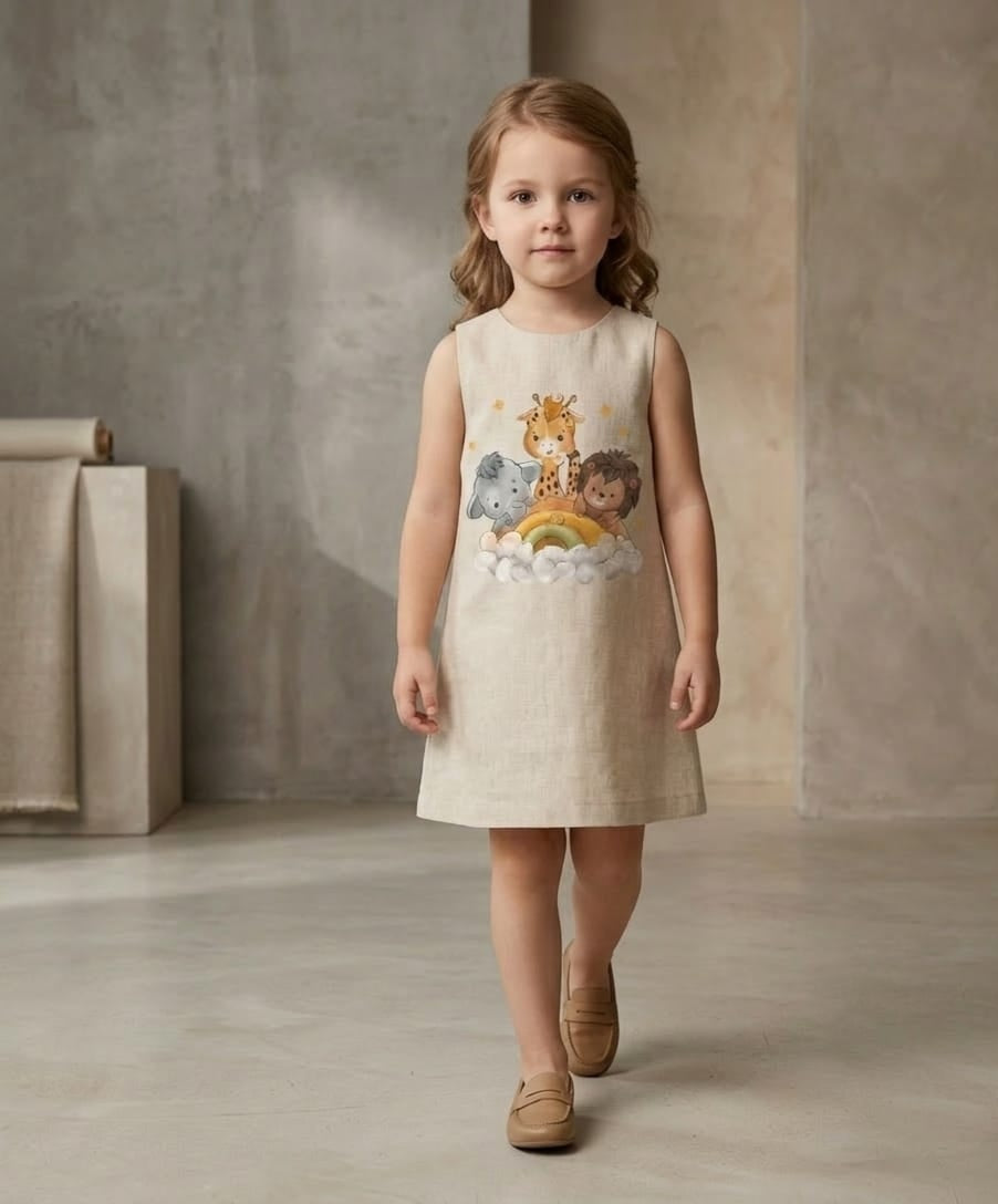 Pre Order: Safari Rainbow Friends Dress