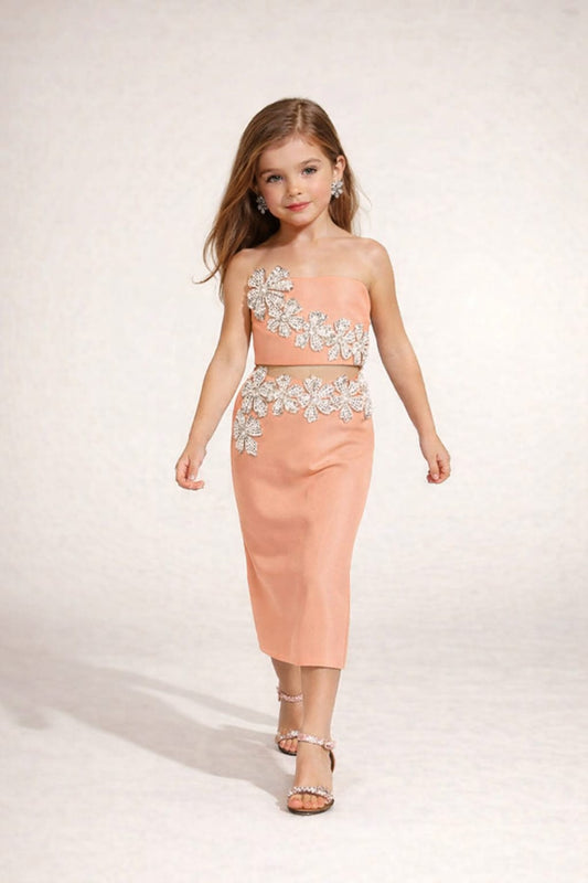 Pre Order: Peach Crystal Blossom Set