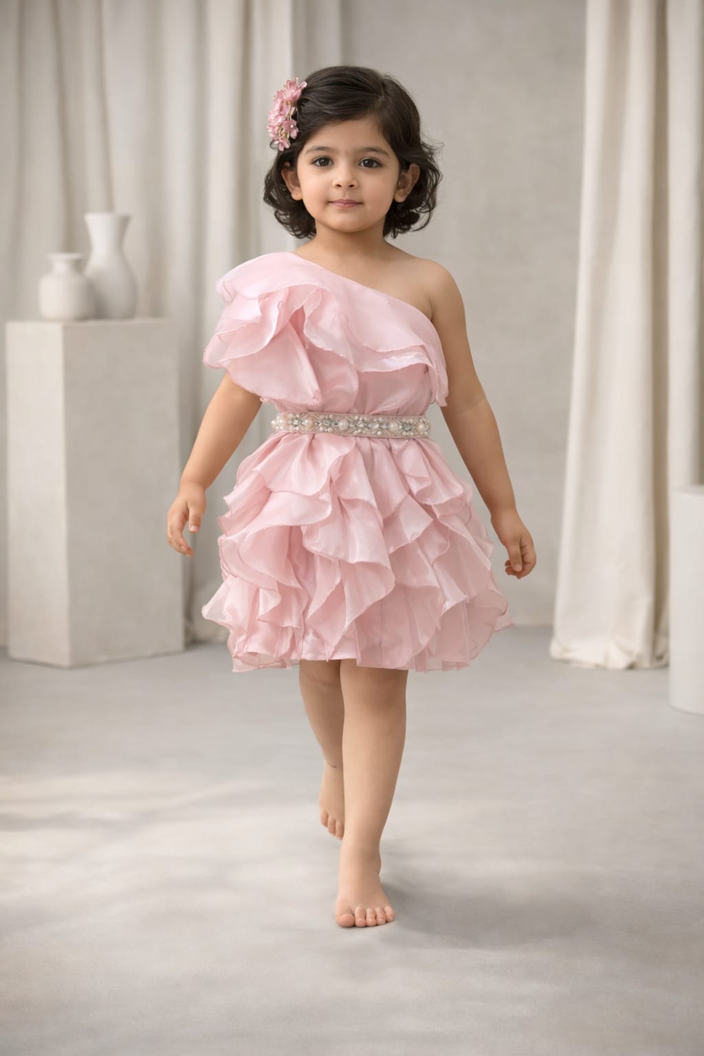 Pre Order: Blush Princess Ruffle Dress