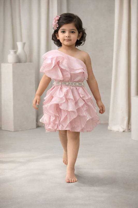 Pre Order: Blush Princess Ruffle Dress