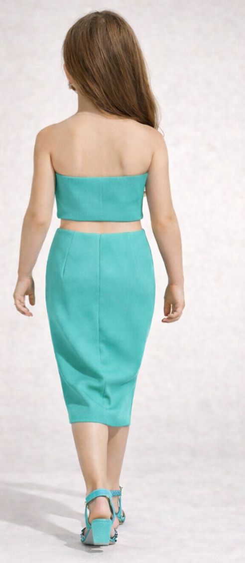 Pre Order: Teal Green Crystal Blossom Set