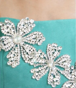 Pre Order: Teal Green Crystal Blossom Set