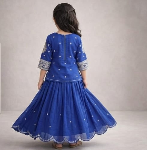 Pre Order:Indigo Rajkumari Lehenga Set