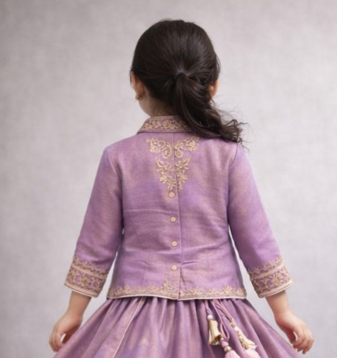 Pre Order: Lavender Rajkumari Lehenga Set