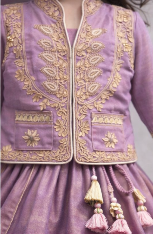 Pre Order: Lavender Rajkumari Lehenga Set