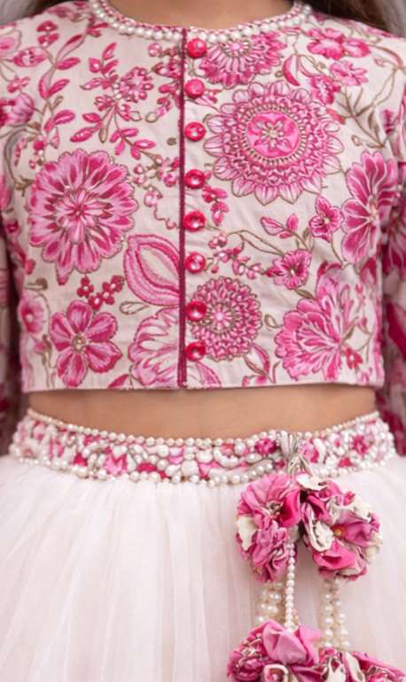 Pre Order: Rosy Petal Dream Lehenga Set