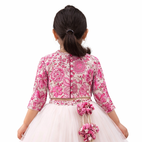 Pre Order: Rosy Petal Dream Lehenga Set