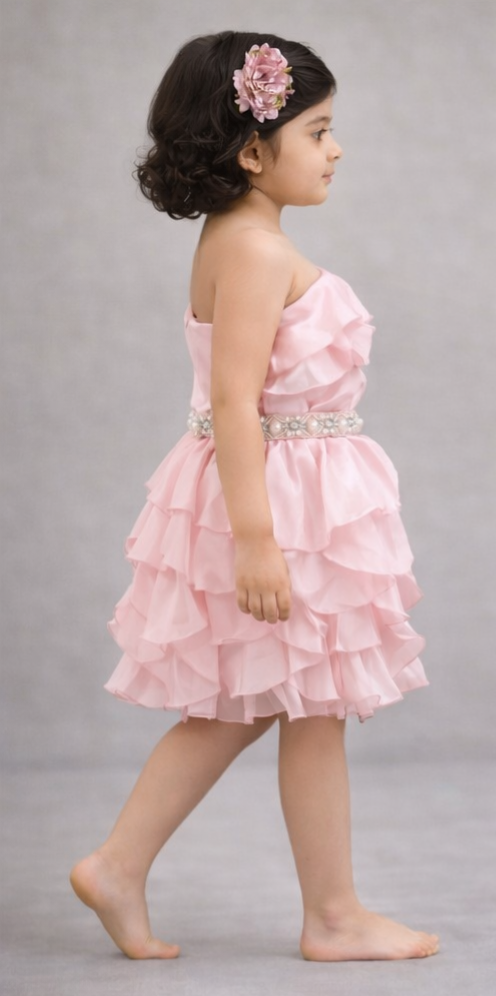 Pre Order: Blush Princess Ruffle Dress