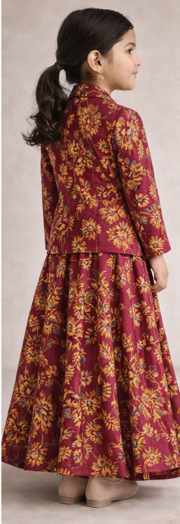 Pre Order: Rani Rajwada Lehenga Set