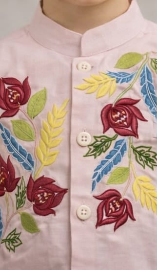 Pre Order: Rose Bloom Kurta Set