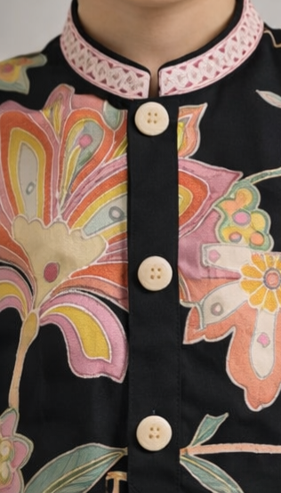Pre Order: Phoolwari kurta And pyjama