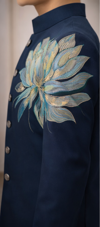 Pre Order: Midnight Lotus Sherwani