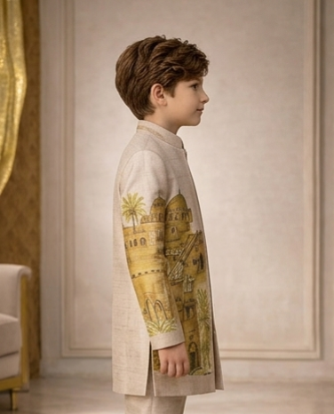 Pre Order: Raj Mahal Story Sherwani