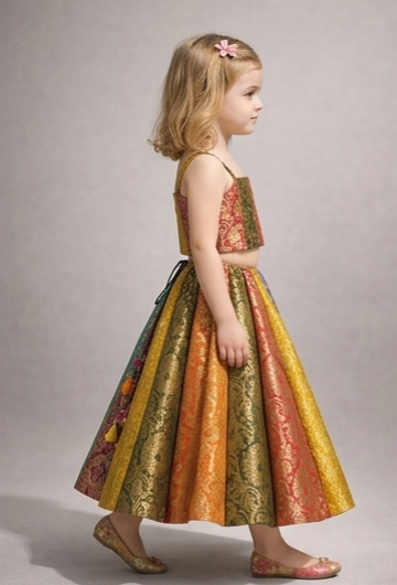 Pre Order: Royal Rangoli Lehenga