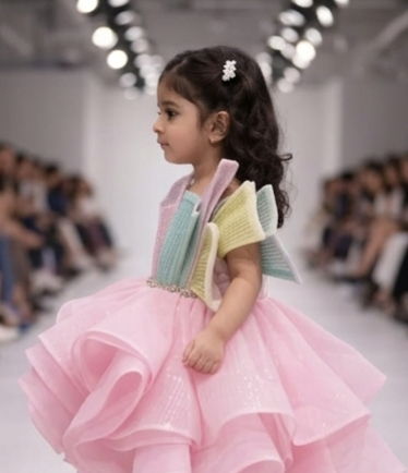 Pre Order: Pastel Rainbow Princess Dress