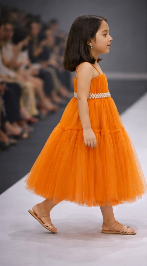 Pre Order: Orange Blossom Party Dress