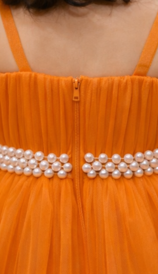 Pre Order: Orange Blossom Party Dress