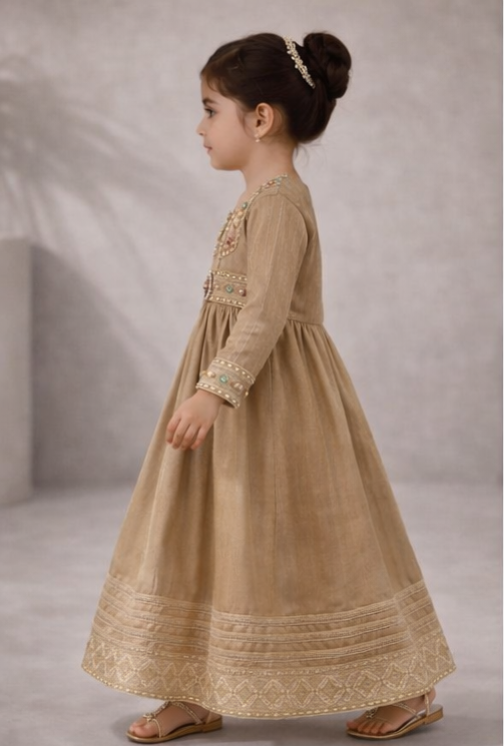 Pre Order: Sunehri Rajkumari Gown