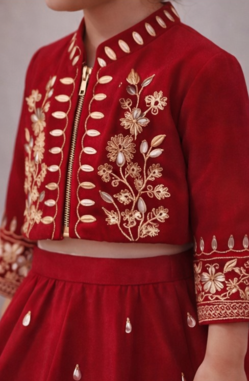 Pre Order: Sindoori Noor Lehenga Set