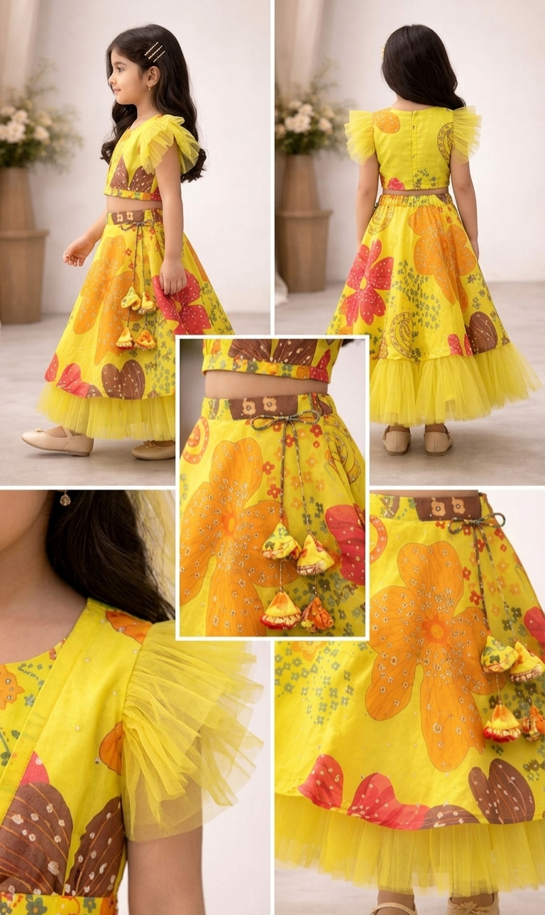 Pre Order: Phoolon Ki Bahar Lehenga Set