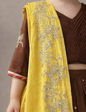 Pre Order: Noor Mocha Luxe Lehenga Set