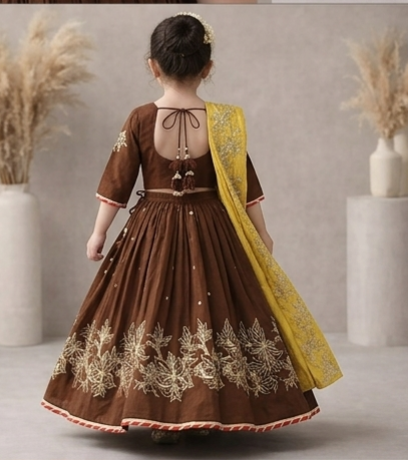 Pre Order: Noor Mocha Luxe Lehenga Set