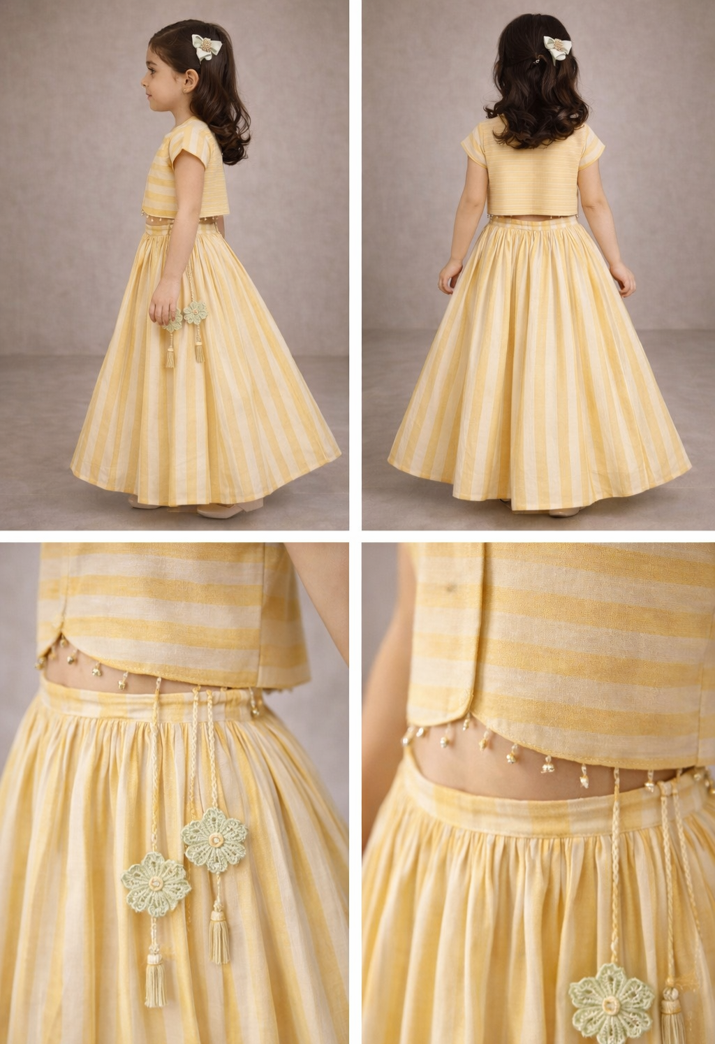 Pre Order: Sunlit Ivory Lehenga Set