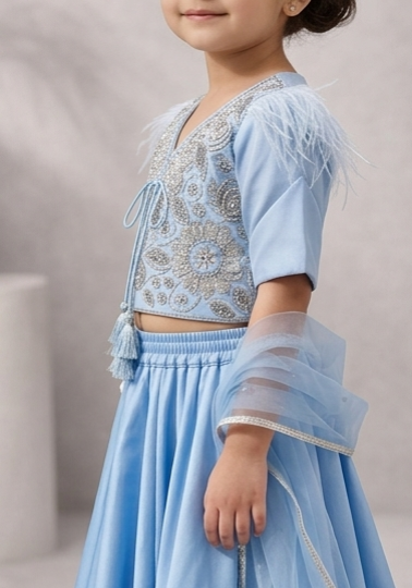 Pre Order: Neel Pari Lehenga Set