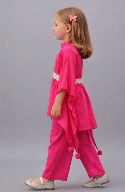 Pre Order : Pink Royale Kaftan Set