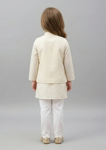 Pre Order: White Royale Kurta Set