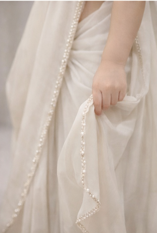 RTD Pre Order: Little Pearl Fairy Saree Set
