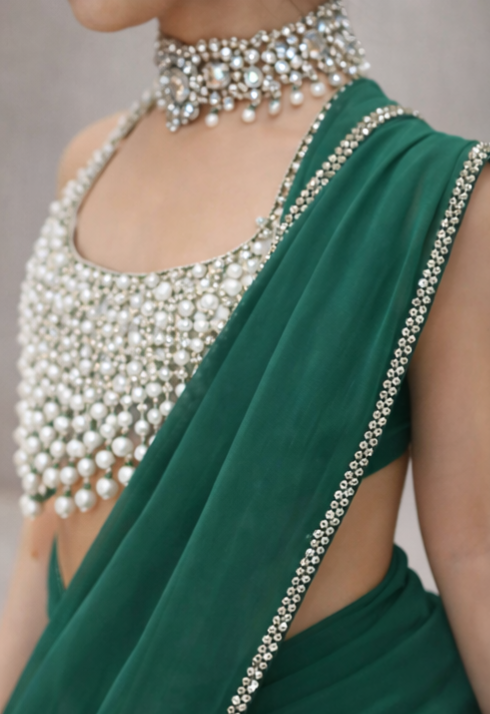 RTD Pre Order: Pearl Noor Saree Set