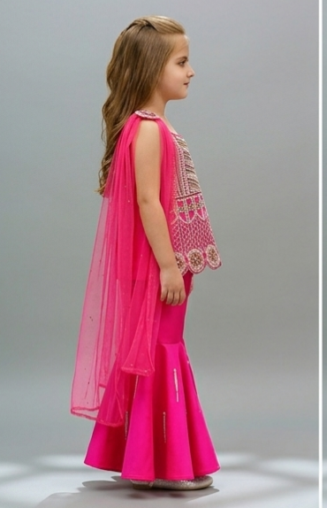 Pre Order:Rose Blossom Sharara Set