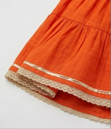 Pre Order:Saffron Lotus Sharara Set