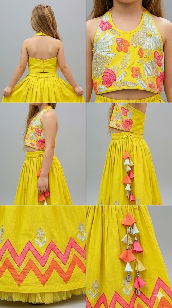 Pre Order: Sunflower Bloom Lehenga