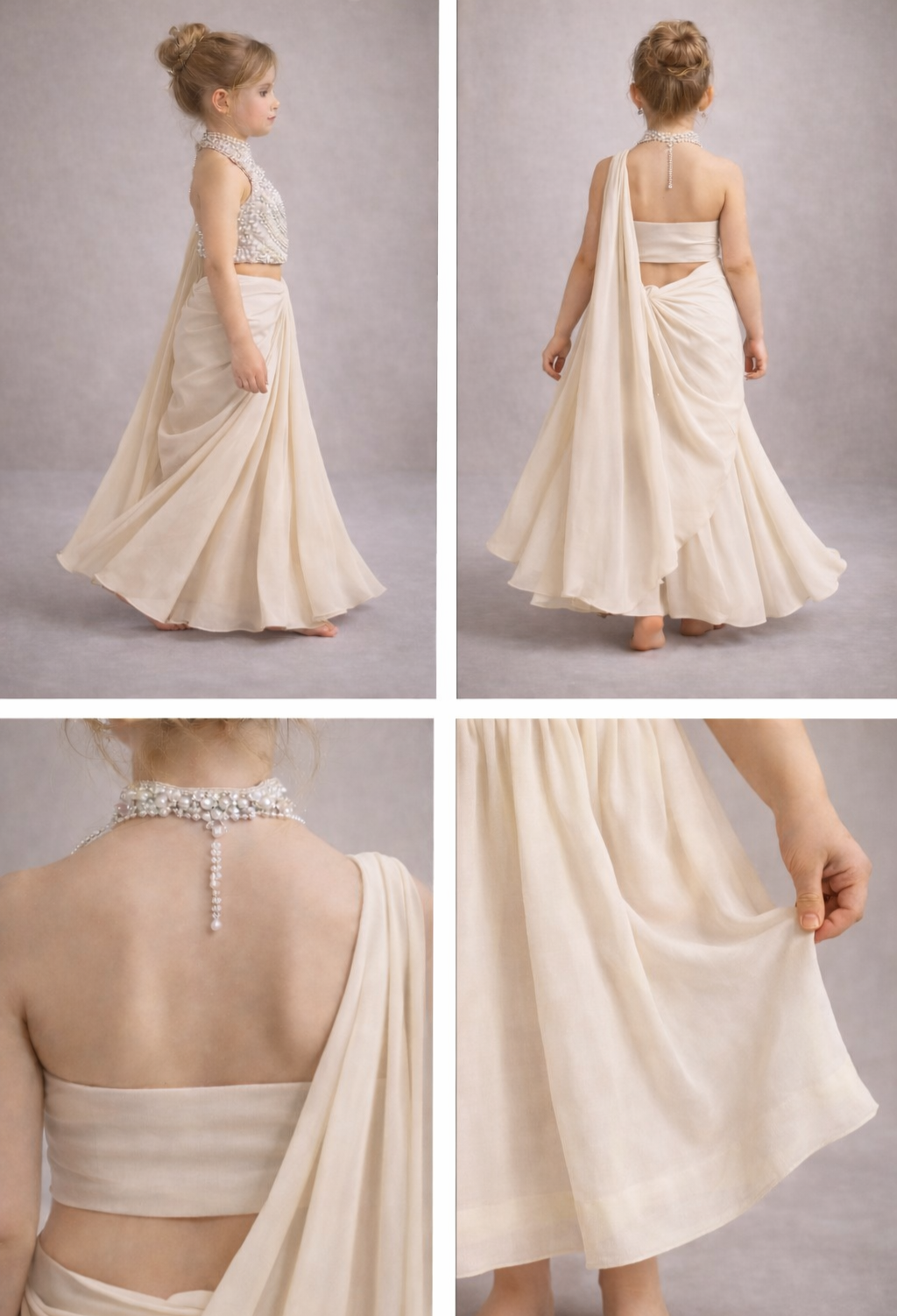 Pre Order: Rajkumari Pearl Saree Set