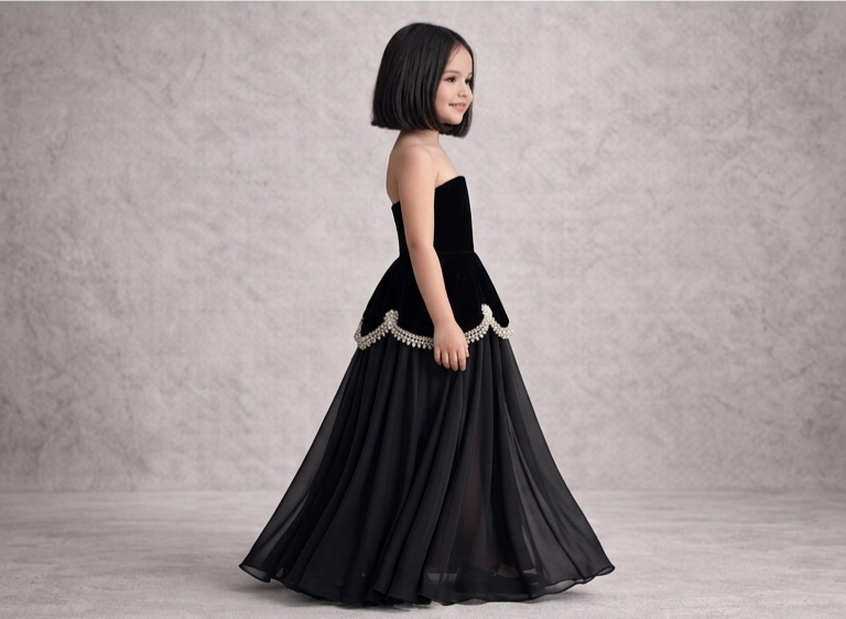 Pre Order: Midnight Pearl Princess Gown