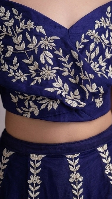 Pre Order: Royal Sapphire Charm Lehenga
